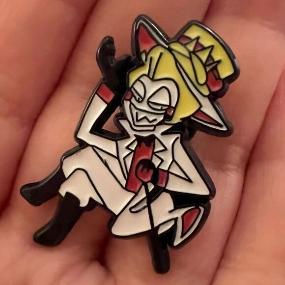 Hazbin Hotel Lucifer Morningstar Enamel Pin - Picture 1 of 8